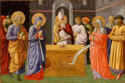 ゴッツォーリ - 聖母の浄化、1461-1462年 作： Benozzo Gozzoli