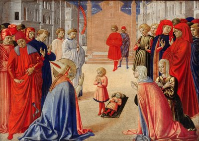 聖ゼノビウスが少年を死から蘇らせる1462 作： Benozzo Gozzoli