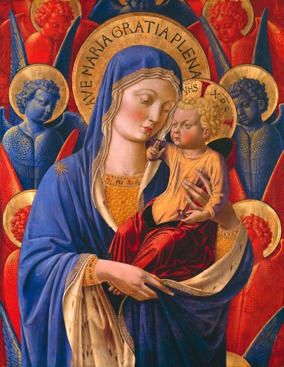 天使と聖母子 作： Benozzo Gozzoli