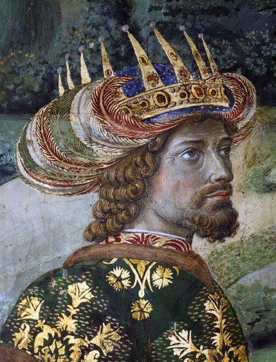 バルタザール、ジョン8世パライオロゴスの疑惑の肖像、「マギの行列」の細部 作： Benozzo di Lese di Sandro Gozzoli