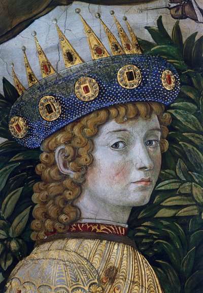 カスパー、ロレンツォ・イル・マニフィコの肖像とされる「マギの行列」の細部 作： Benozzo di Lese di Sandro Gozzoli