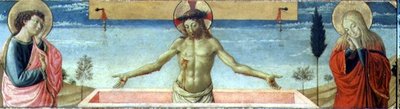 墓から蘇ったキリスト（パネル）（78957の細部） 作： Benozzo di Lese di Sandro Gozzoli