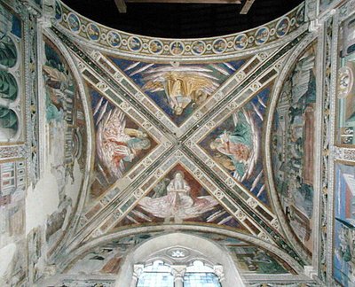聖オーガスティンの生涯、聖歌隊の天井からのエピソード、1463-65 作： Benozzo di Lese di Sandro Gozzoli