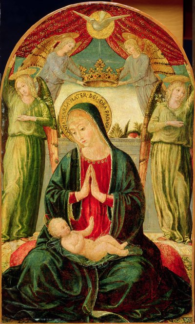 マドンナと天使の子 作： Benozzo di Lese di Sandro Gozzoli