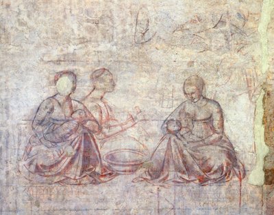 ベノッツォ・ゴッツォーリ（1421-1497）作「ヤコブとエサウの物語」、シノピア（下絵）、ディテール 作： Benozzo di Lese di Sandro Gozzoli
