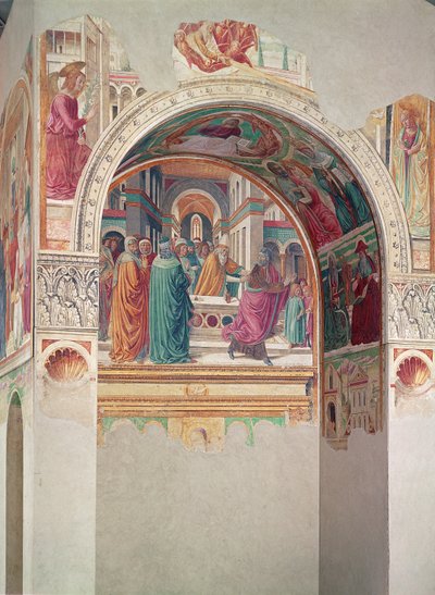 訪問の幕屋：寺院からのヤオチムの追放、1491年 作： Benozzo di Lese di Sandro Gozzoli