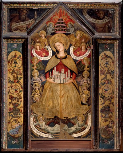 天使の聖母（油彩・パネル 作： Benozzo di Lese di Sandro Gozzoli