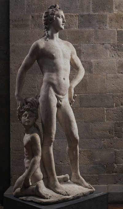 アポロとヒヤシンス、16世紀の後半。 作： Benvenuto Cellini