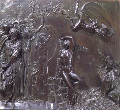 アンドロメダを救出するペルセウス（ブロンズ 作： Benvenuto Cellini