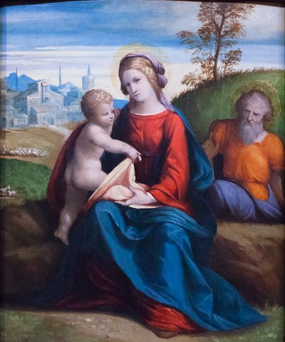 聖家族 作： Benvenuto Tisi da Garofalo