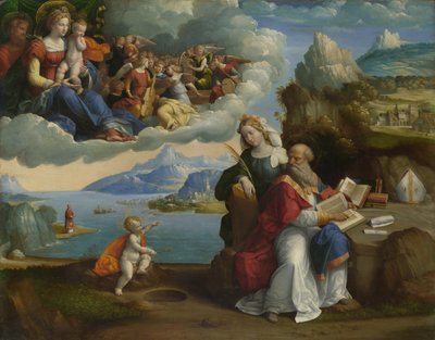 セントオーガスティンのビジョンc。 1520 作： Benvenuto Tisi da Garofalo