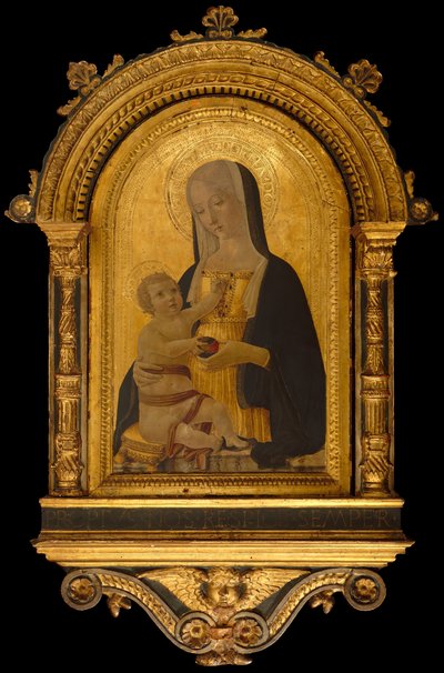 マドンナとチャイルド、カリフォルニア州。 1470年。 作： Benvenuto di Giovanni