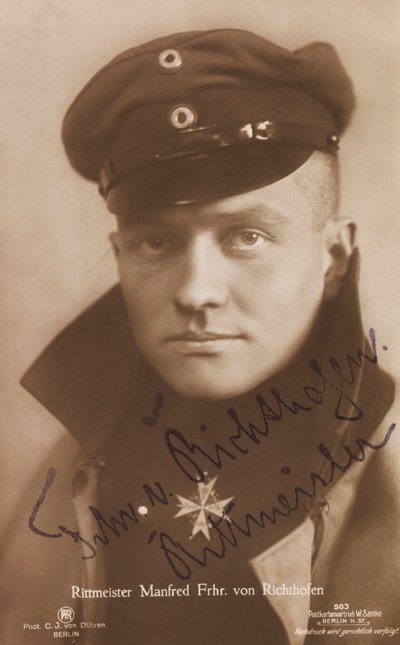 マンフレッド・フォンの匂いの肖像1892-1918、1918。 作： Berlin . Photo studio C. J.