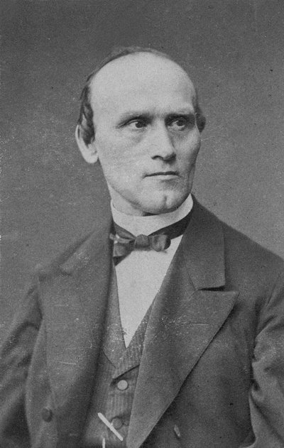 作曲家フリードリヒ・キールの肖像 1821-1885 . 作： Berlin . Photo studio Schaarwächter