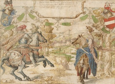 ナッソー伯オットーとその妻アデルハイド・ヴァン・ヴィアネン、1530～35年。 作： Bernaert van Orley