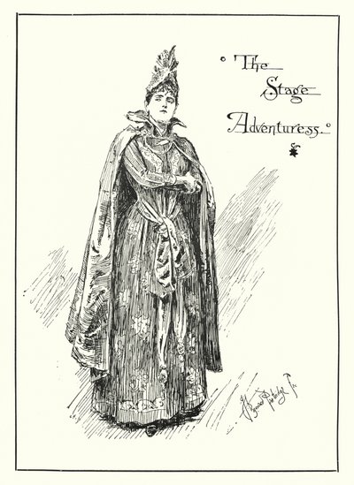 The Stage Adventuress」（エングレービング 作： Bernard (after) Partridge