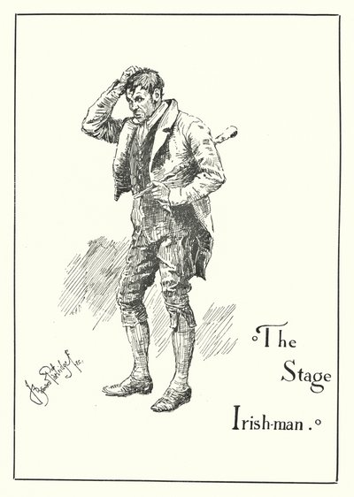 The Stage Irish-man (e.g. engraving) 作： Bernard (after) Partridge