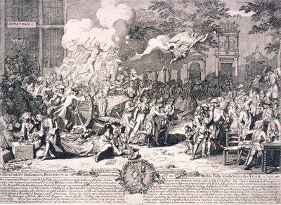 「1720年に取引された信じられないほどの愚かさを記念して後世に捧げられた記念碑」 作： Bernard Baron