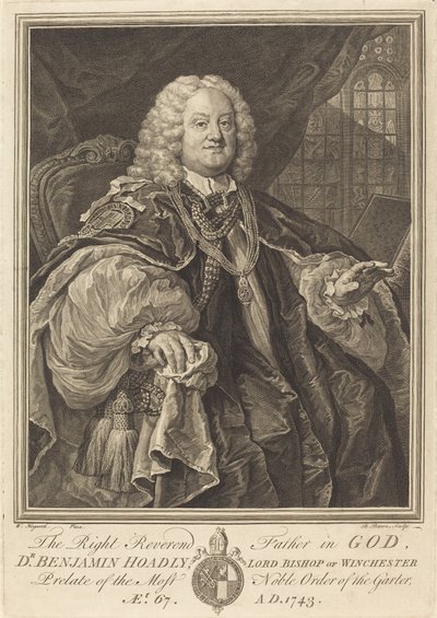 ホードリー司教、1743年。 作： Bernard Baron
