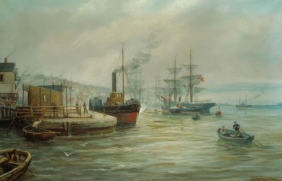 パドルスチーマーとその他の配送 作： Bernard Benedict Hemy