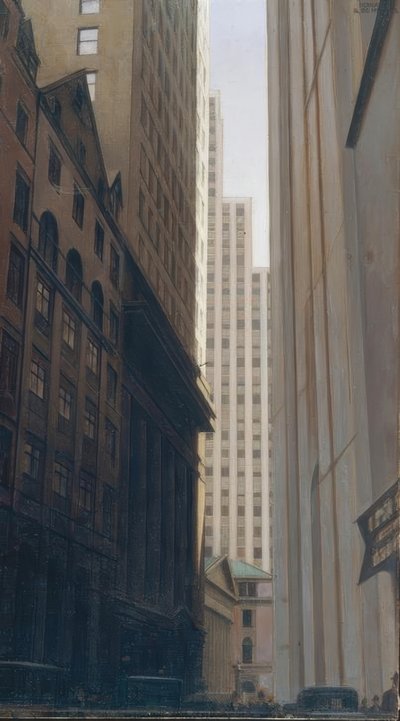 ウォール街の風景 作： Bernard Boutet de Monvel