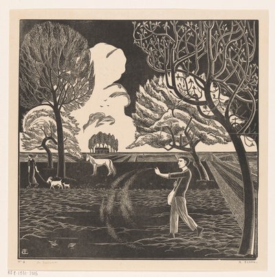 種まき男 作： Bernard Essers (signed by artist)