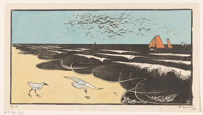 ベルゲンの海 作： Bernard Essers (signed by artist)