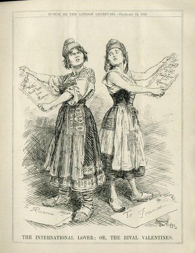 パンチ』誌に掲載されたバーナード・パートリッジ（1861-1945）のイラスト 作： Bernard John Partridge
