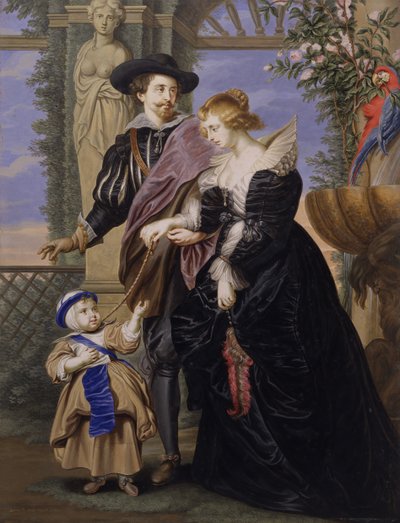 ルーベンス、彼の妻のヘレナフォーメント1614-1673、そして彼らの息子のフラン1633-1678に倣う。 作： Bernard Lens