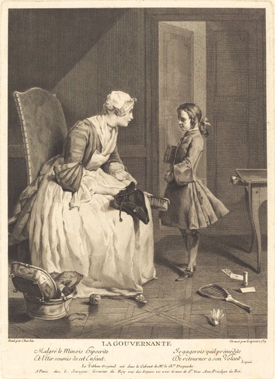 ガバナンス 作： Bernard Lépicié after Jean Siméon Chardin