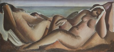 入浴者の休息、1936年頃（キャンバスに油彩） 作： Bernard Meninsky