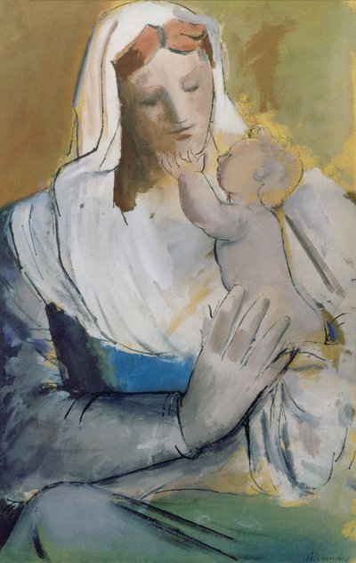 お母さんと子供 作： Bernard Meninsky