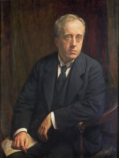 グスタフホルストの肖像、1923年 作： Bernard Munns