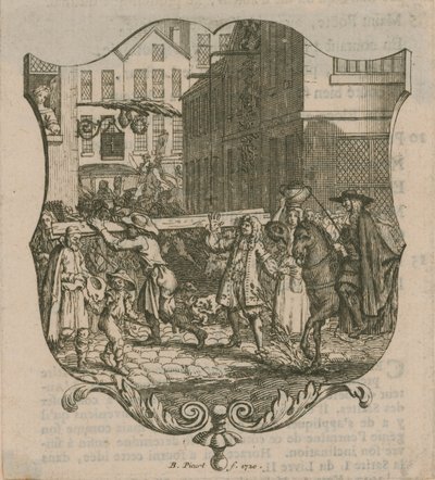 1720年のロンドンの風景 作： Bernard Picart