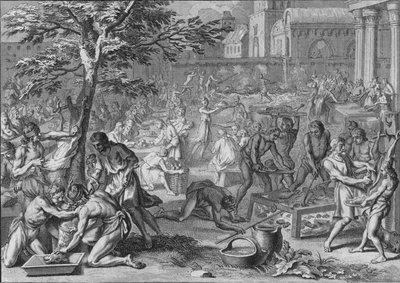 偉大なるラミーの日である太陽の名誉の饗宴、1723年。 作： Bernard Picart