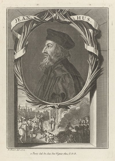 ジョンハスの肖像、1720年頃 作： Bernard Picart