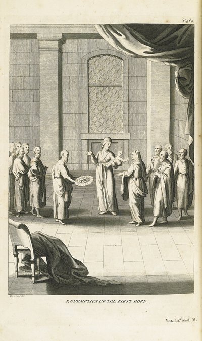 最初の息子の贖い、1735-1739 作： Bernard Picart