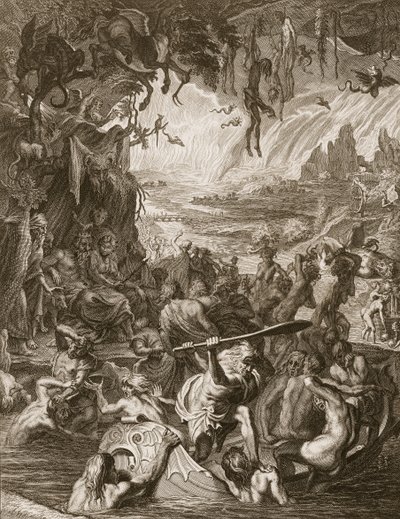 地獄のシーン、1731 作： Bernard Picart