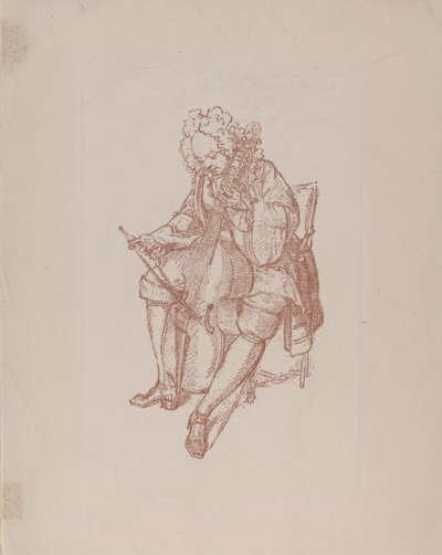 低音奏者、1707年 作： Bernard Picart