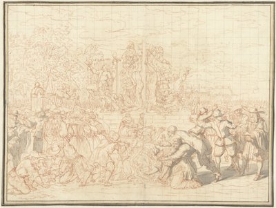 デ ウィット兄弟の遺体の切断、1672 年 作： Bernard Picart