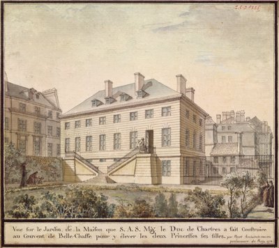 Bellechasseのパビリオン、1778年（紙にトイレ） 作： Bernard Poyet