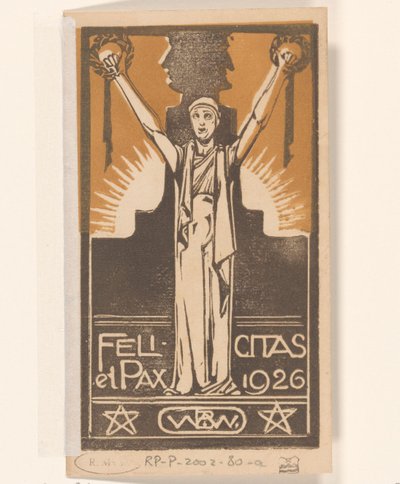 幸福と平和 1926 (オブジェクトの元のタイトル) 作： Bernard Willem Wierink