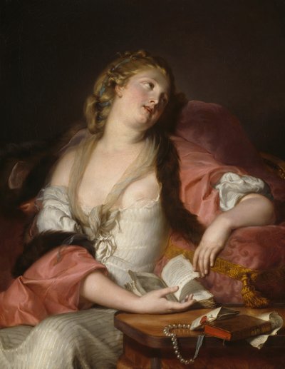 エロイーズとアベラールの手紙を読む女性、c。 1780年。 作： Bernard d
