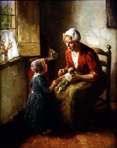 お母さんと子供 作： Bernard de Hoog