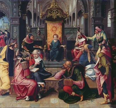 神殿のキリスト 作： Bernard van Orley