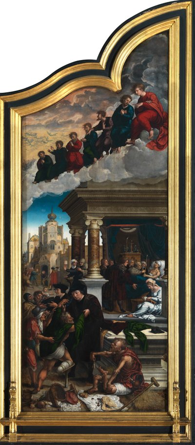 最後の審判と7つの慈悲の行為（パネルに油彩） 作： Bernard van Orley