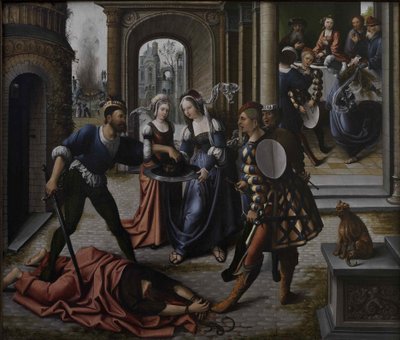 洗礼者聖ヨハネの殉教、1514年。 作： Bernard van Orley