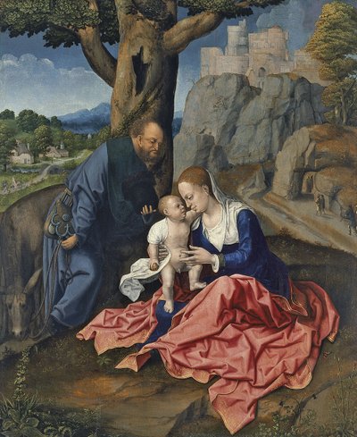 残りのエジプトへの飛行 作： Bernard van Orley