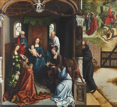 1514年、聖マーティンが崇拝する聖母子。 作： Bernard van Orley