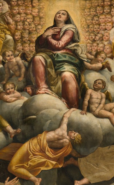 アプス、ベルナルディーノ・ガッティによる祭壇画「イル・ソジャロ」、ジョヴァンニ・バッティスタ・トロッティによる完成作品「イル・マロッソ」、「聖母被昇天 作： Bernardino Gatti